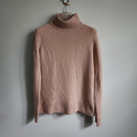 *SOLD* EQUIPMENT Femme | Wool sweater mock neck blush peachy pink sz XS - Picture 7 of 8